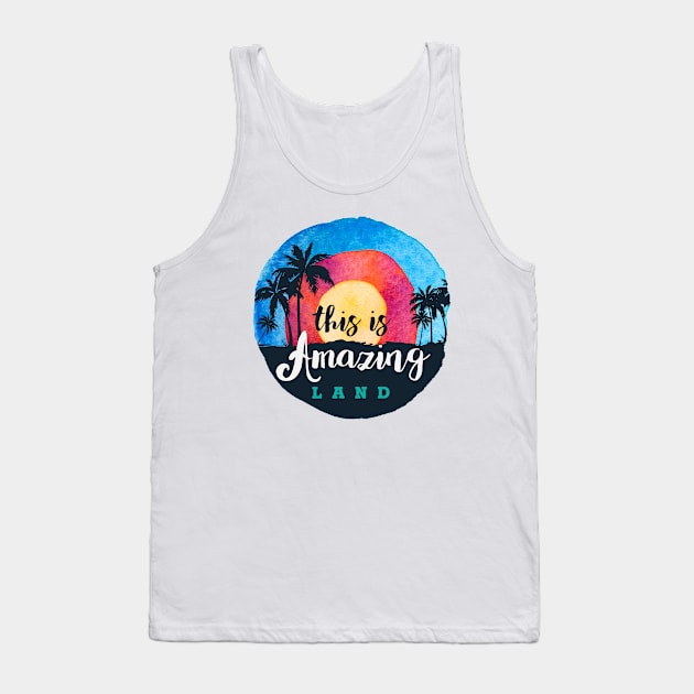 This is an amazing land Tank Top by DreamCafe